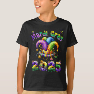 Happy Mardi Gras Carnival Mardi Gras 2025 Jester O T-Shirt