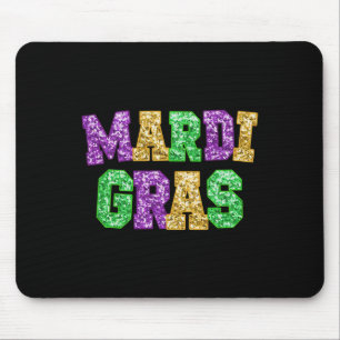 Happy Mardi Gras Fat Tuesday Carnival Festival Par Mouse Pad