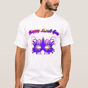 Happy Mardi Gras Mask T-Shirt