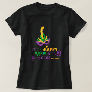 happy mardi gras mask T-Shirt