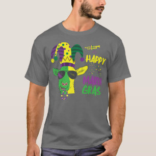 Happy Mardi Gras Party Goat Costume Carnival Holid T-Shirt