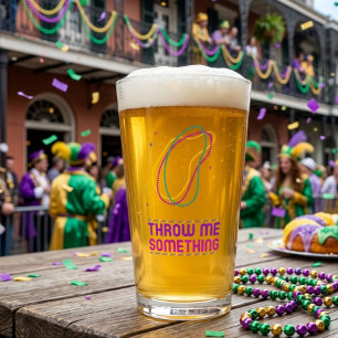 Happy Mardi Gras Pint Glass