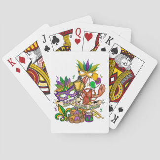Happy Mardi Gras Playing Cards