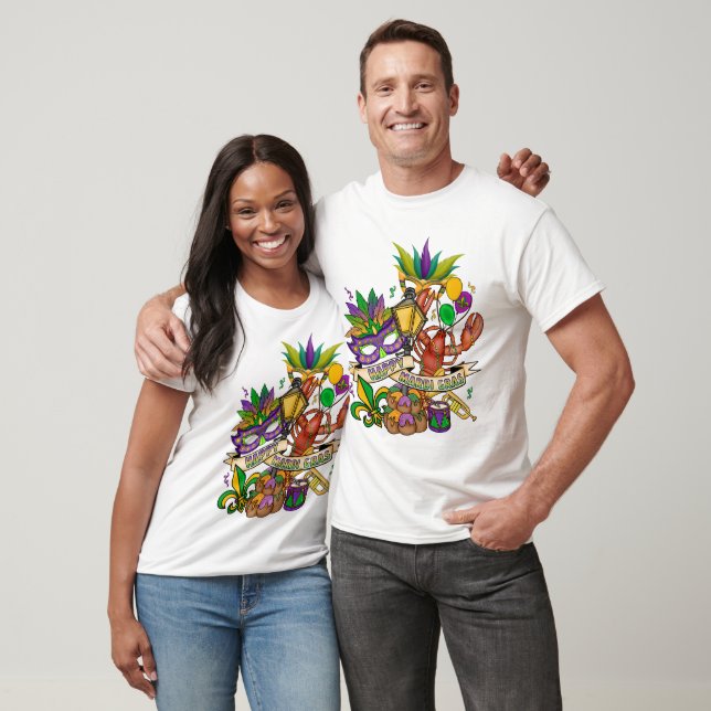 Happy Mardi Gras T-Shirt (Unisex)