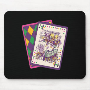 Happy Mardi Gras Tarot Card Louisiana Mardi Gras Q Mouse Pad