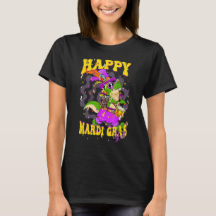 Happy Mardi Gras Yu2019all Drummer Alligator Party T-Shirt