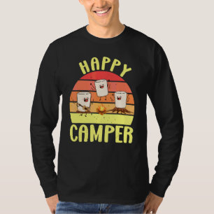 Happy Marshmallow Camper Cute For Kids Women Men T-Shirt