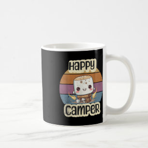 Happy Marshmallow Camper Cute Girls Kids Camp Camp Coffee Mug
