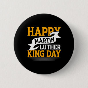 Happy Martin Luther King Day Sticker 6 Cm Round Badge