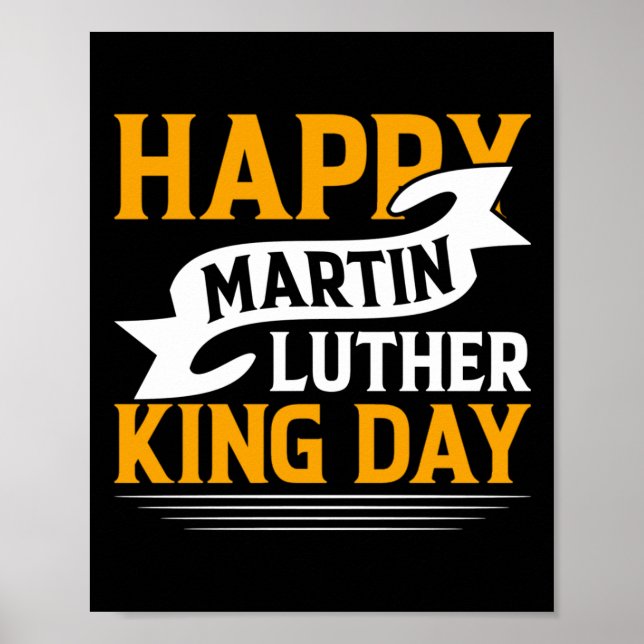 Happy Martin Luther King Day Sticker  Poster (Front)