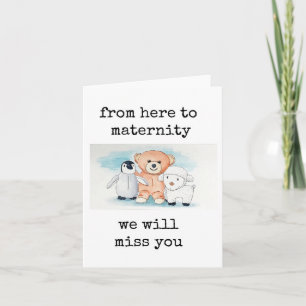 Happy Maternity Leave Card Cute