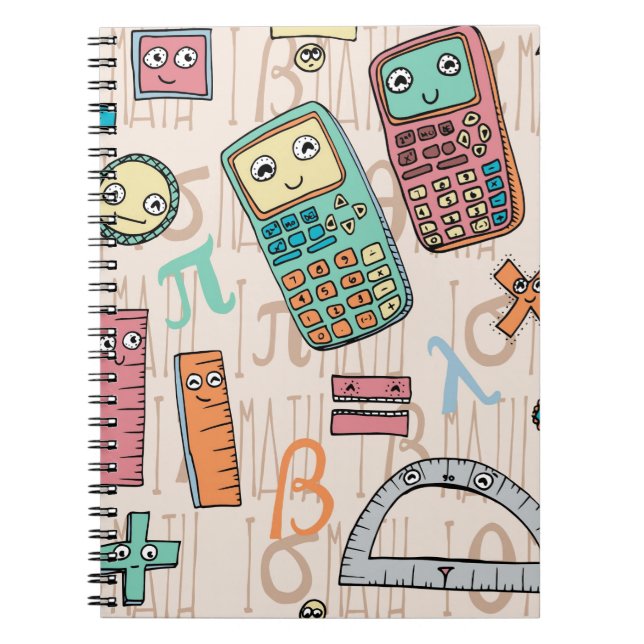 Happy Math Spiral Notebook (Front)