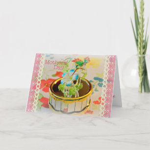 Happy Mather's Day Card with Hummingbird