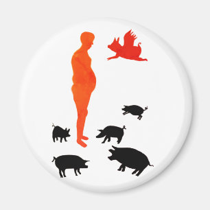 Happy Meal Vegeterian Magnet The Farm