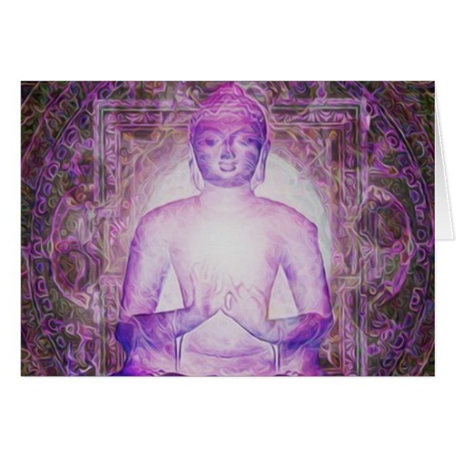 Happy Meditating Buddha (Front Horizontal)