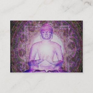Happy Meditating Buddha Business Card