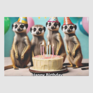 Happy Meerkat Birthday, Tissue Paper