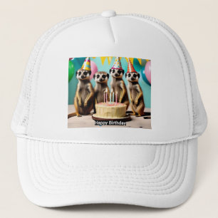 Happy Meerkat Birthday, Trucker Hat