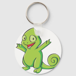 Happy Meller’s Chameleon Cartoon Key Ring