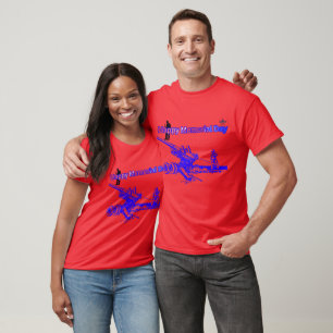 Happy memorial day bright red T-Shirt