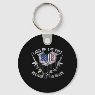 Happy Memorial Day Gifts Patriotic American Flag Key Ring