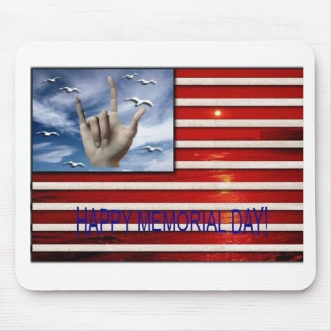 Happy Memorial Day Mouse Pads (Front)