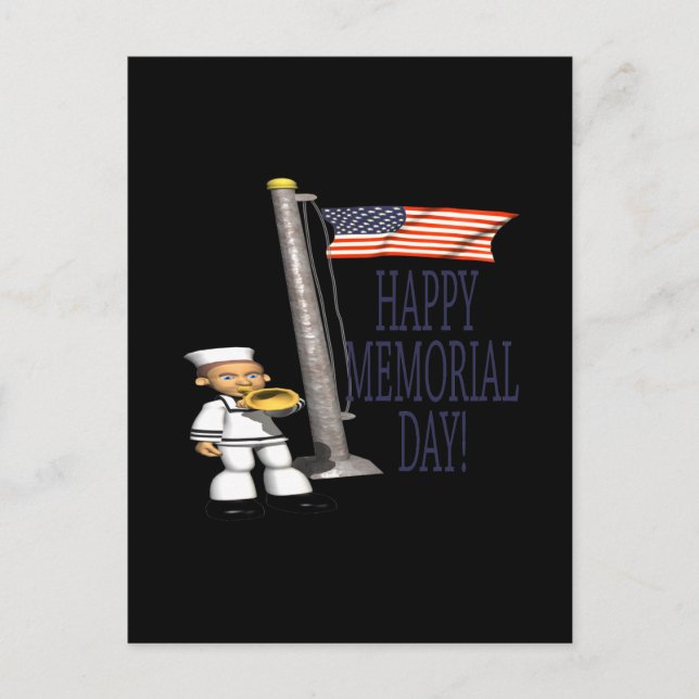 Happy Memorial Day Postcard (Front)