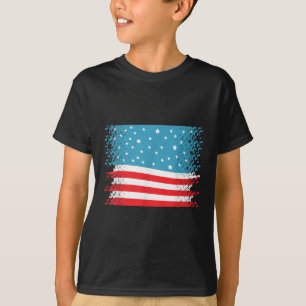 Happy Memorial Day Ribbon Patriotic Flag Men T-Shirt