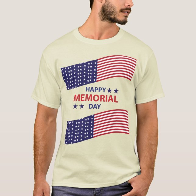 Happy Memorial Day   T-Shirt (Front)