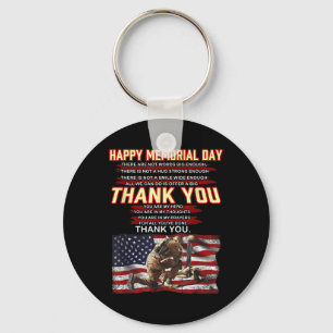Happy Memorial Day There Are Not Words Big Enough Key Ring