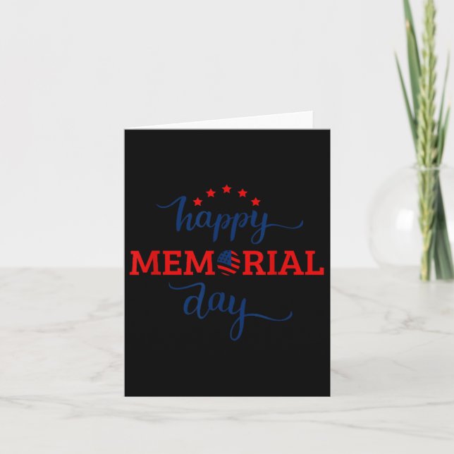 Happy Memorial Day - We Will Never Forget Gift  Card (Front)