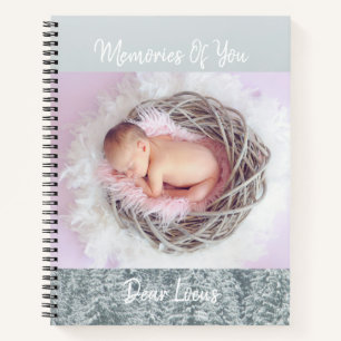 Happy memories Photo and text diy keepsake baby Notebook