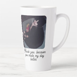 Happy Meow Day ,Cat Lovers Latte Mug
