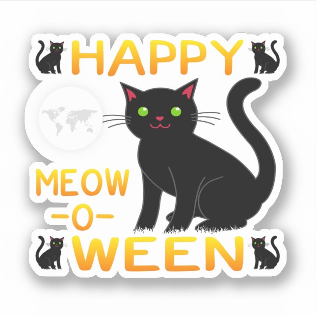 Happy Meow-O-Ween – Black Cats (Front)