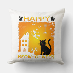 Happy Meow-O-Ween Cushion
