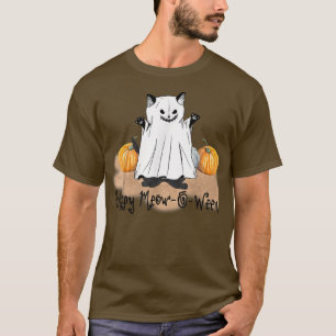 Happy Meow-O-Ween Scary Cute Spooky Cat Halloween T-Shirt