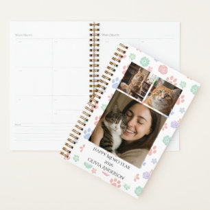 Happy Meow Year 2026 Custom Photo Pet Lover  Planner