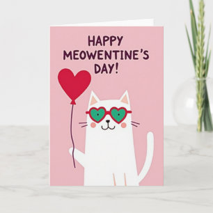 Happy Meowentine Day Card