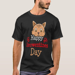 Happy Meowentines Day Cat Breeder Cat Owner Valent T-Shirt