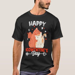 Happy Meowentine's Day Cute Cat Valentines Day 1 T-Shirt