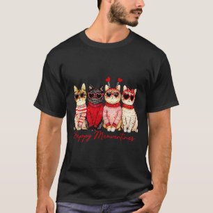 Happy Meowentines Day Funny Gift Valentines Day Ca T-Shirt