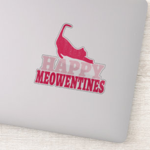 Happy Meowentines   Funny cat lover valentine gift