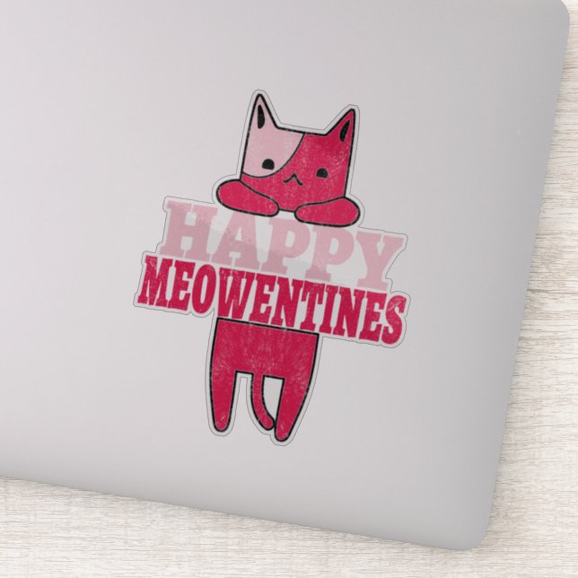 Happy Meowentines | Funny valentine gift for cat (Detail)