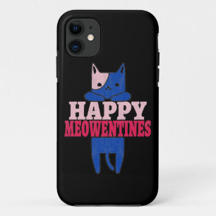 Happy Meowentines Funny valentine's day gift Case-Mate iPhone Case