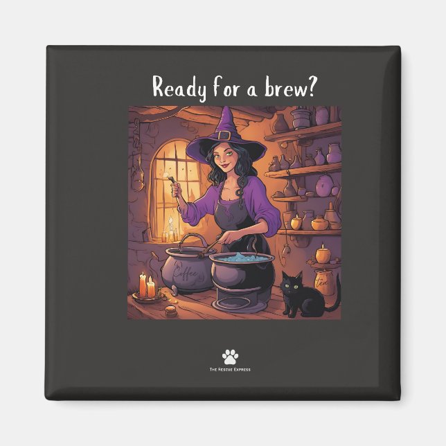 Happy Meowloween! Magnet (Front)