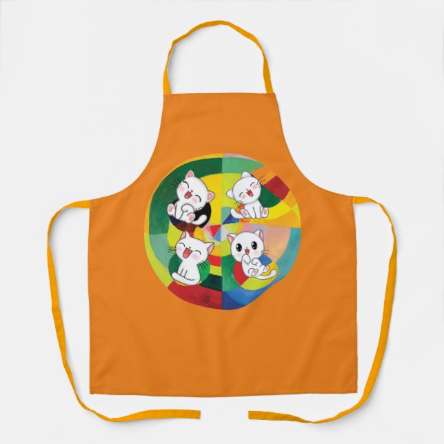 Happy Meows   Apron (Front)