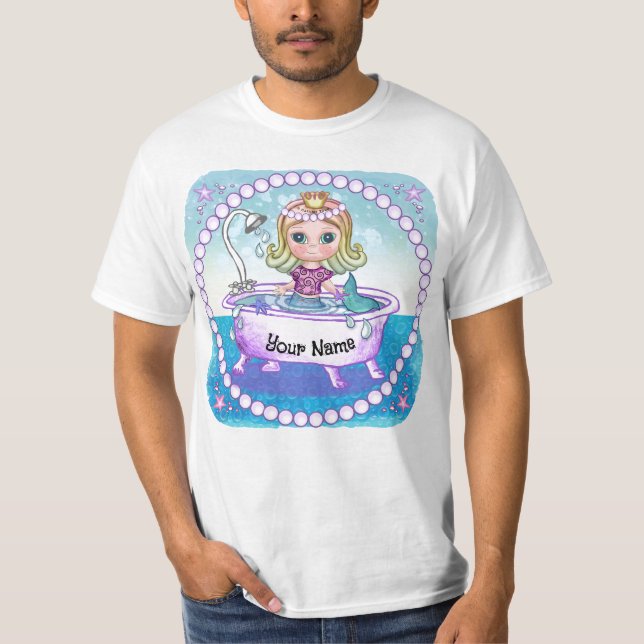 Happy Mermaid Bath T-Shirt (Front)