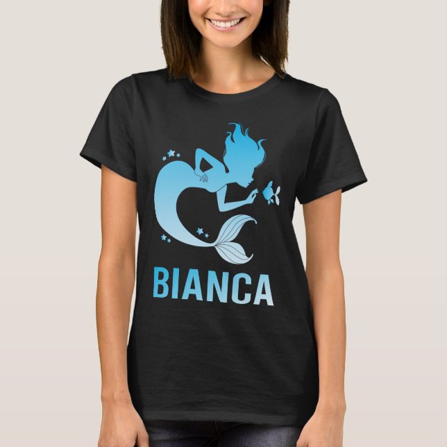 Happy Mermaid - Bianca Name T-Shirt (Front)