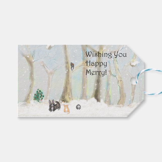 Happy Merry! Gift Tags. Gift Tags (Front (Horizontal))