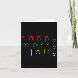 Happy Merry Jolly Girls Card